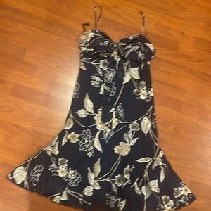 Beautiful dress, dark blue color.